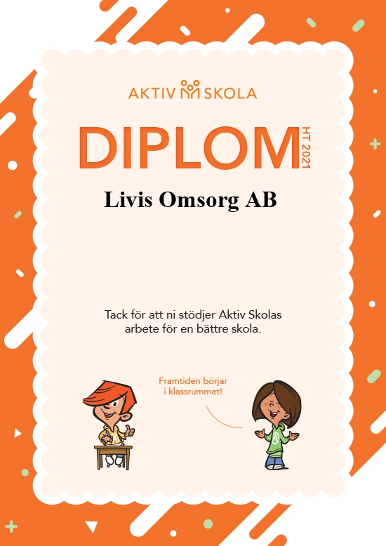 Active school diploma Livis Care